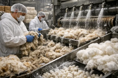 آماده‌سازی الیاف خام